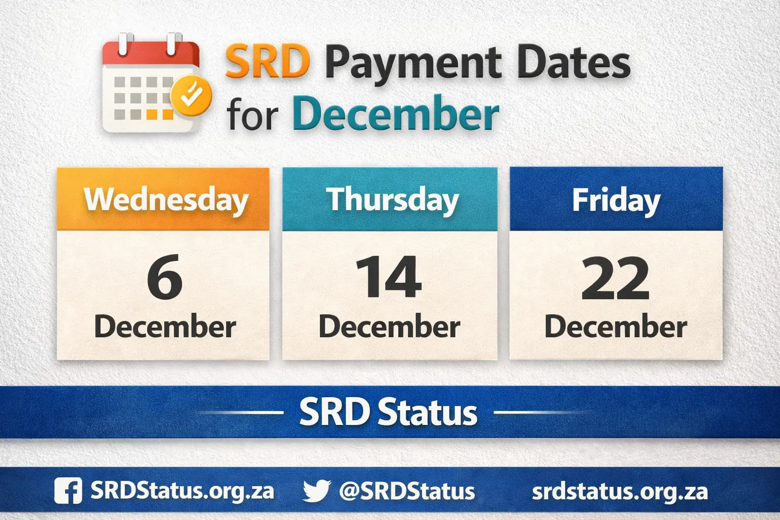 SRD SASSA Status Check 2 SRD payment dates 2025